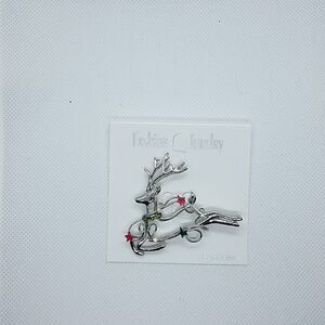 NWT Fashion Jewelry Reindeer Brooch
